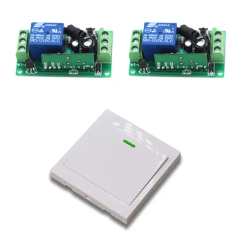 

315Mhz Wireless Relay Module Switch Remote Control Switch 9V/12V/24V 1CH 10A Receiver Wall Transmitter For Light Gate Motor