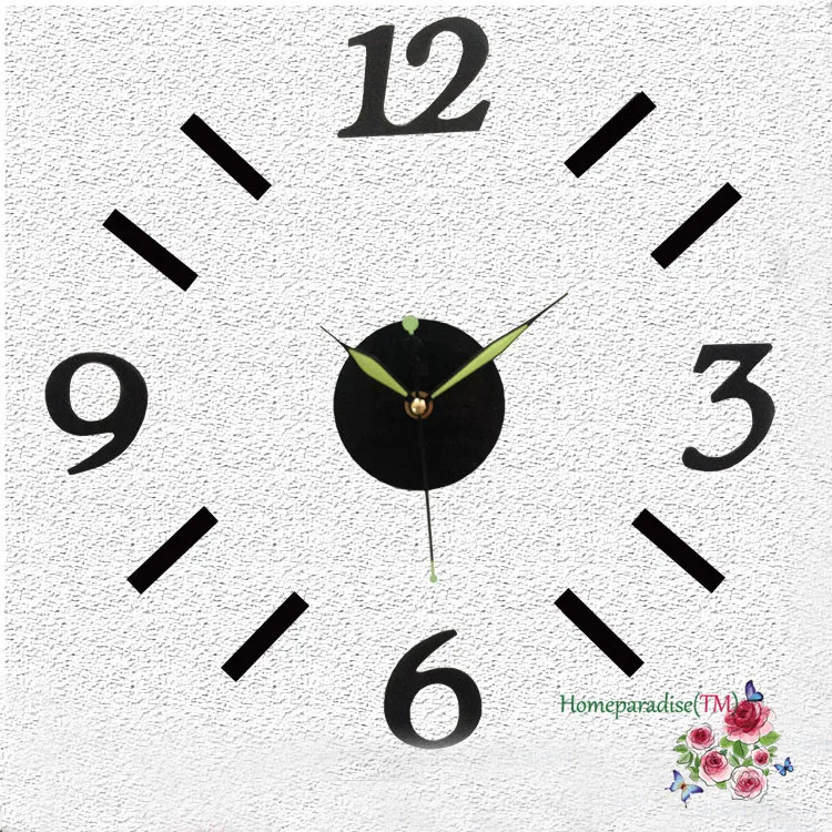 Buy Creative Arabic Numbers 3D DIY Acrylic Wall Clock
