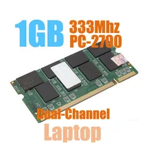 Mllse novo selado sodimm ddr 333mhz 1gb PC-2700 de memória para ram portátil, boa qualidade! compatível com todos os placa-mãe!