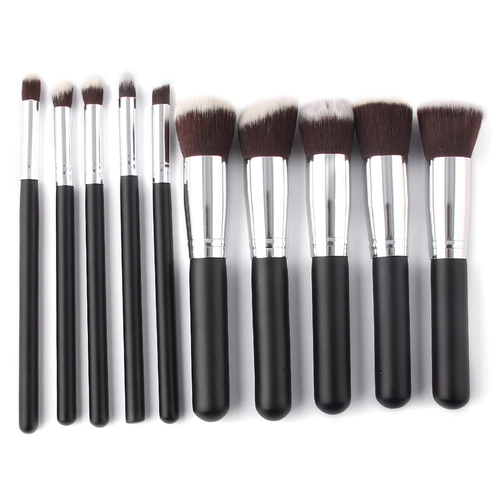 VANDER 10Pcs Makeup Brushes Set Cosmetic Blusher Foundation Highlighter Eye Shadow Brushes Powder Brushes Set Tools Kit  (11)