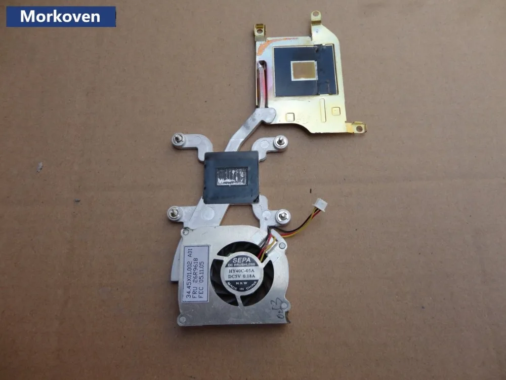 Охлаждающий вентилятор для ноутбука (кулер) радиатор IBM X40 X41 X41T HY40C 05A P001 26R9618|fan cpu