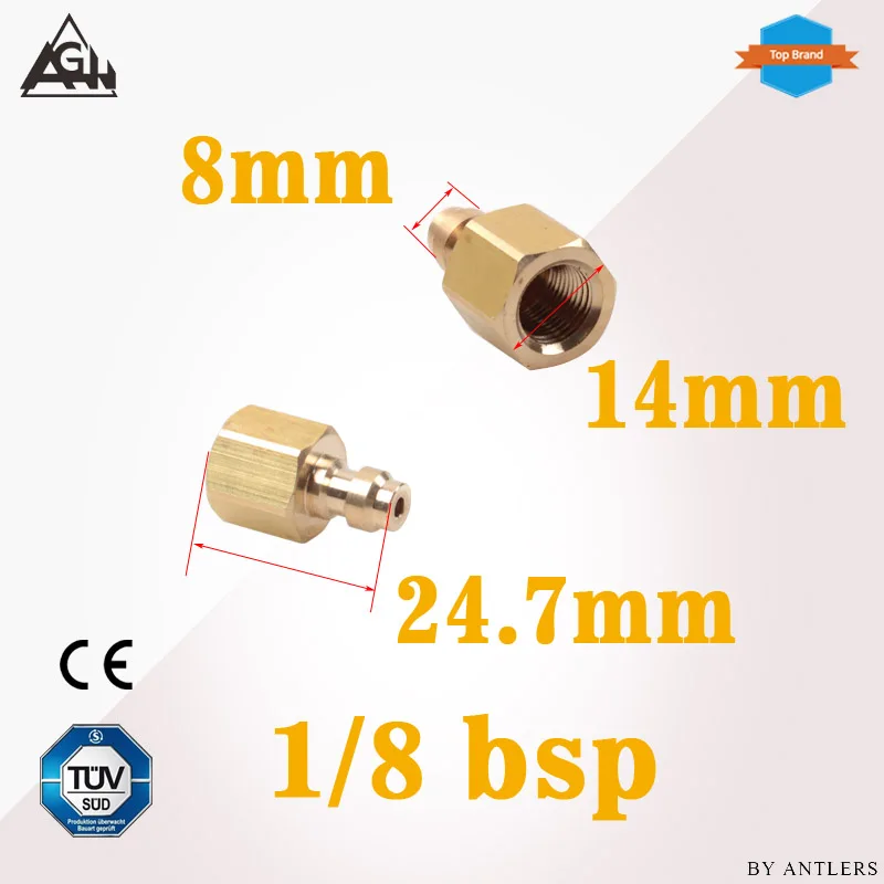 1/8 BSP M10X1 нить 8 мм Воздушный Pcp ручной насос компрессор наполнение Пейнтбол страйкбол Воздушный пистолет PCP мужской быстроразъемный адаптер