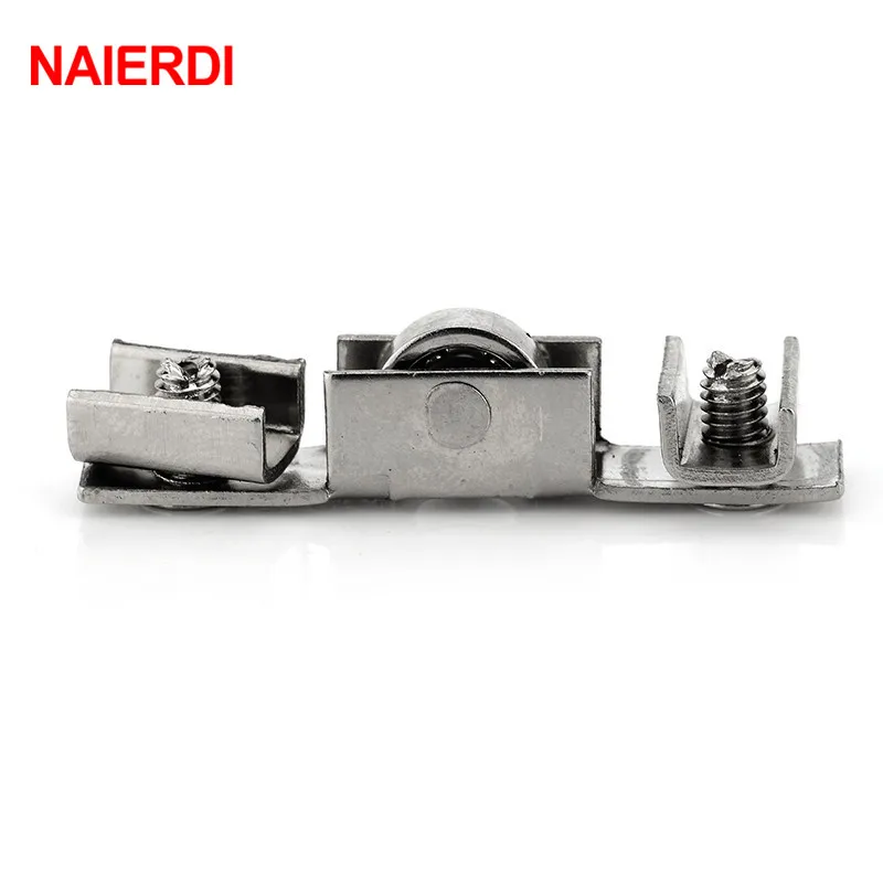 NAIERDI 10pcs NED-7220 유리 슬라이딩 도어 롤러 H 모양 휠 직경 10mm 캐스터 슬라이딩 도어 휠 가구 하드웨어