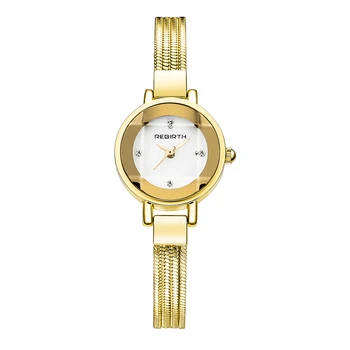 

REBIRTH Gold Bracelet Women's Watches Fashion Ladies Watch Luxury Watch Women Clock Female Relogio Feminino Saat