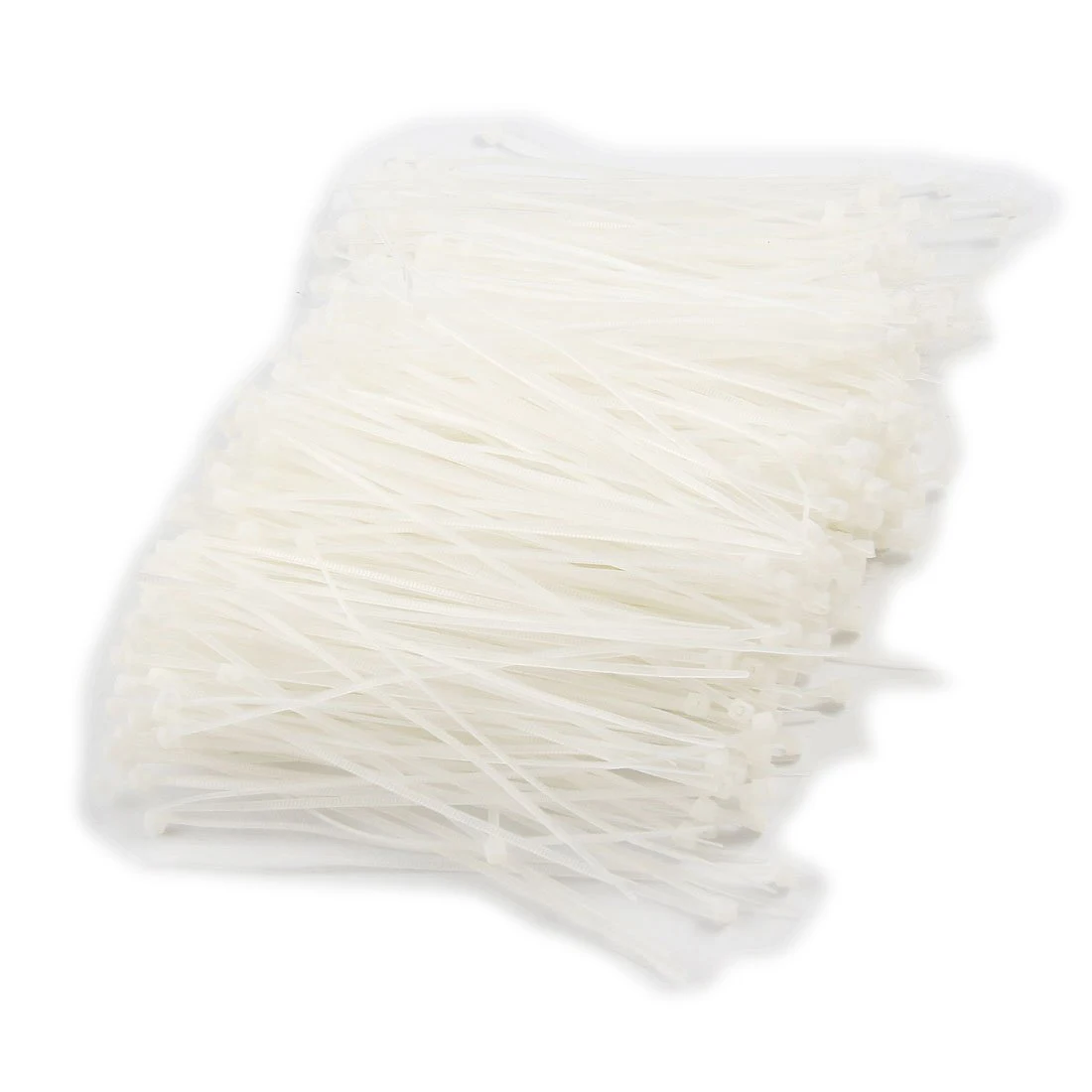 

1000 Pcs White Plastic Cable Zip Tie Fasten Wrap 95mm x 2mm