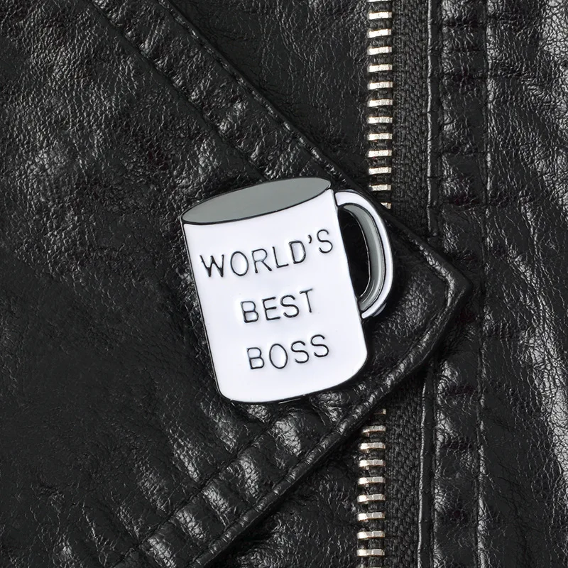 Лучшие эмалированные значки на кнопках от World's BOSS мешочек для брошек шляпа