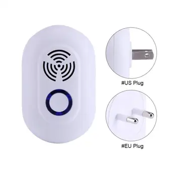 

Electronic Ultrasonic Household Pest Control Cockroach Rats Trap Mosquito Insects Mouse Killer Pest Repeller US/EU Plug