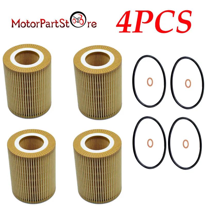 4 Pack For BMW Oil Filter for HU 925/4 X Engine Oil Filter HU9254x @20 ...
