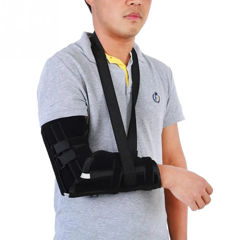 

Adjustable Arm Sling Shoulder Immobilizer Forearm Support Wrist Sprain Forearm Fracture Braces Steel Insert Arm Support Strap