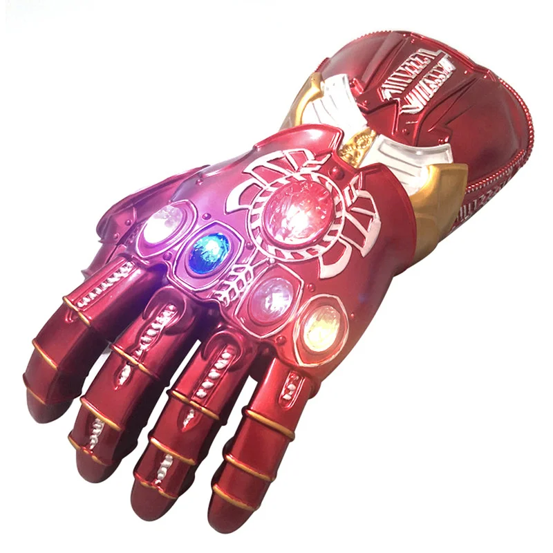 Детский подарок горячий светодиодный светильник Мстители эндгейм Бесконечность рукавица Косплей Железный человек Тони Старк перчатки костюм