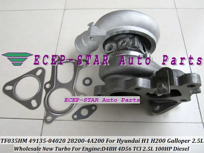 Турбокомпрессор TF035 49135 04020 28200 4A200 для Hyundai H1 H200 Starex Libero Galloper II 2.5L дизельный