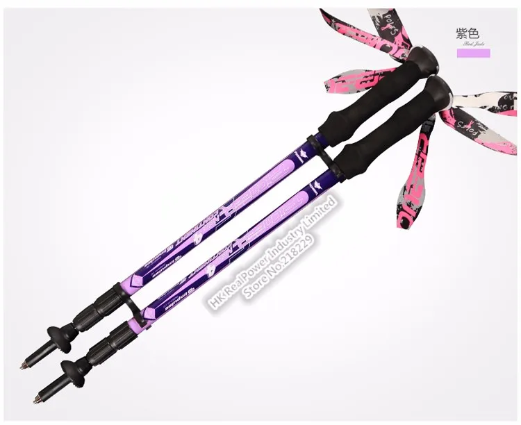 Fibra de Carbono Ultra-leve Bengala Caminhadas Alpenstock Ajustável Tiro Escalada Skiing Camping Trekking Pole Excursio 7 Esporte e Lazer
