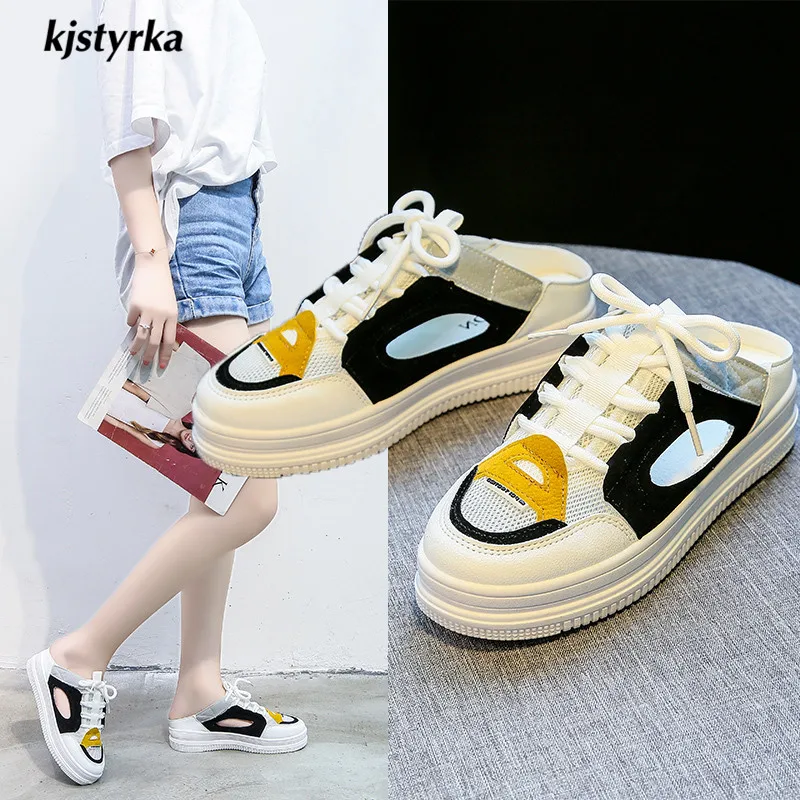 

flock slippers 2019 casual mixed colors women slippers round toe sport slides platform shoes high quality novely pantoufle femme