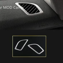 Для BMW 1 серии F20 2012-/BMW 2 серии Купе f22- Нержавеющая сталь подкладке верх air Vent Выход Обложка отделка 2 шт