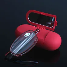 Женские винтажные сплав pocketскладной пресбиопические очки для чтения рамки с коробками женские очки при дальнозоркости очки