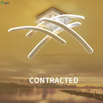 

Modern Cross Aluminum Dimmable Led Ceiling Lights Soft Acrylic Bedroom Led Ceiling Lamp Living Room Led Ceiling Light Fixtures