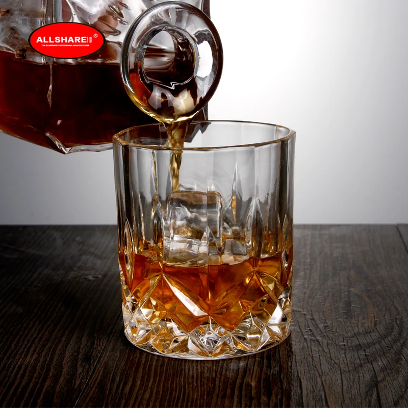 whiskey glass bottle set 05