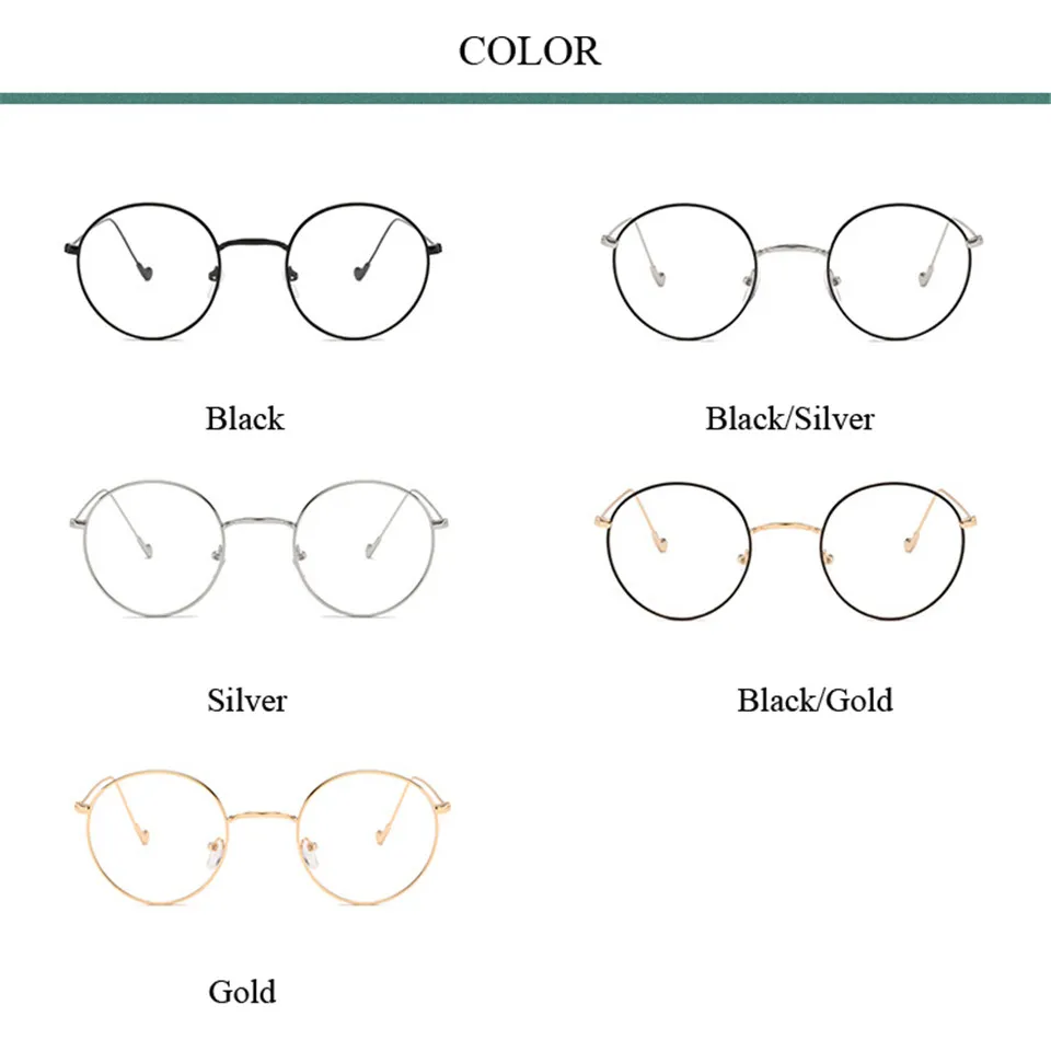 Iboode очки для близорукости, женские, мужские, ретро, металлическая круглая оправа, близорукие оптические очки, близорукие Oculos-0,5, 1,5, 2,5, 3,0, 4,0