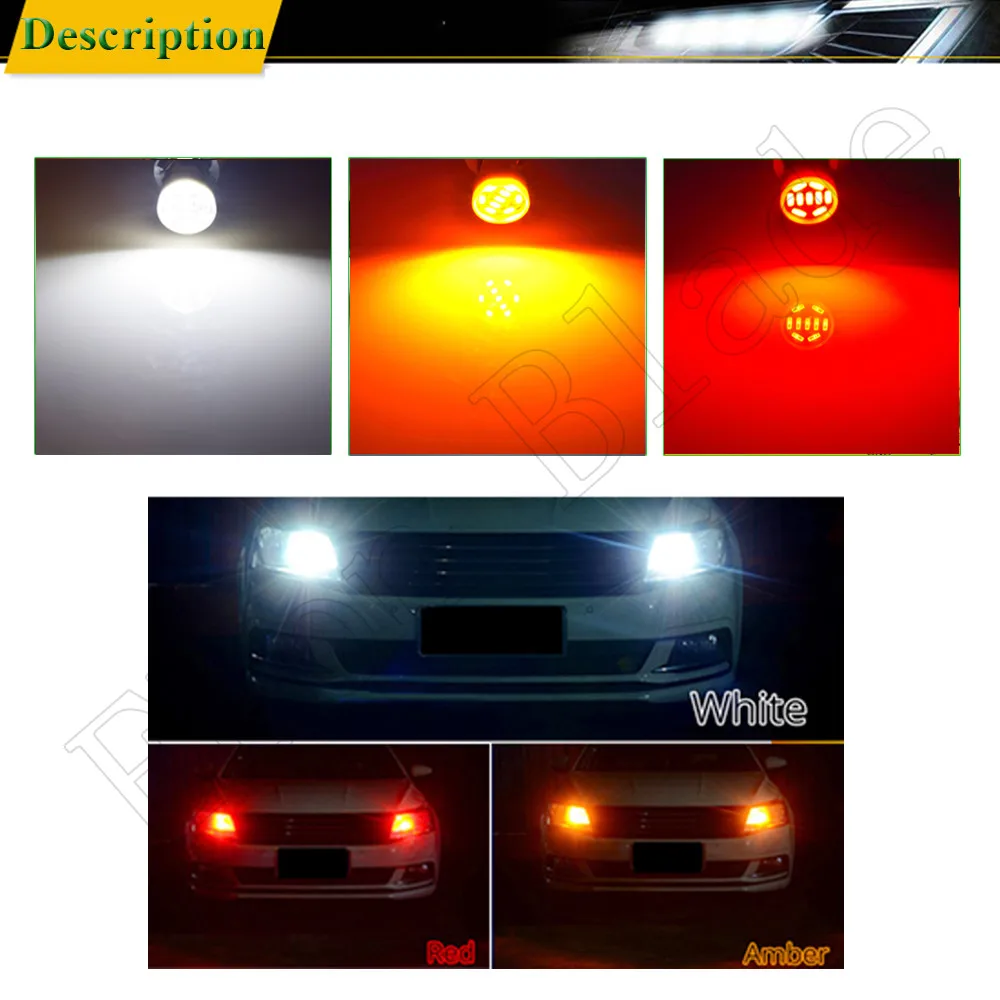 Светодиодный клиновидный светильник T15 W16W 2 шт. 4014 9SMD 921 912 Автомобильный