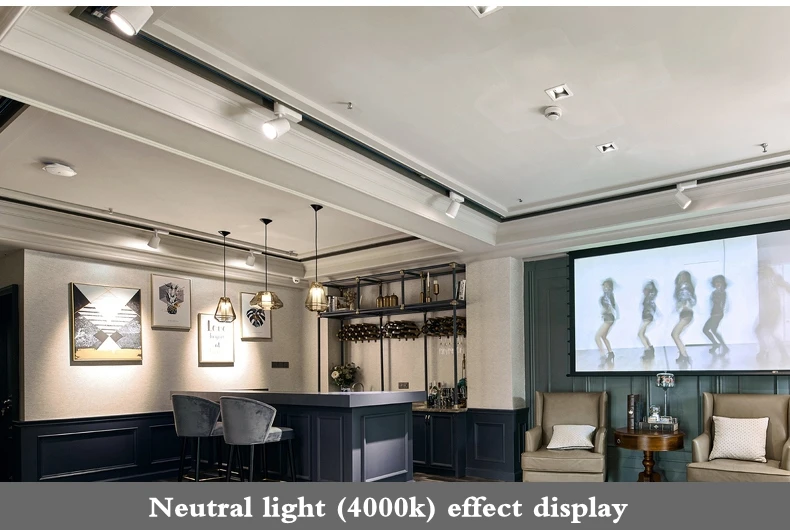 Зум светодиодный трековый светильник 10w / 20w / 30w коммерческий бытовой регулируемый фокус концентрирующий астигматизм CO