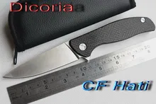 Yidu dicoria 95 hati d2 klinge titanium + kohlefaser griff klapp Jagd tasche outdoor camping küchenmesser messer EDC werkzeug
