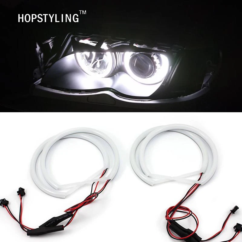 4x146mm Led Halo Rings For BMW E46 (1998 2001) Vorfacelift Cotton LED