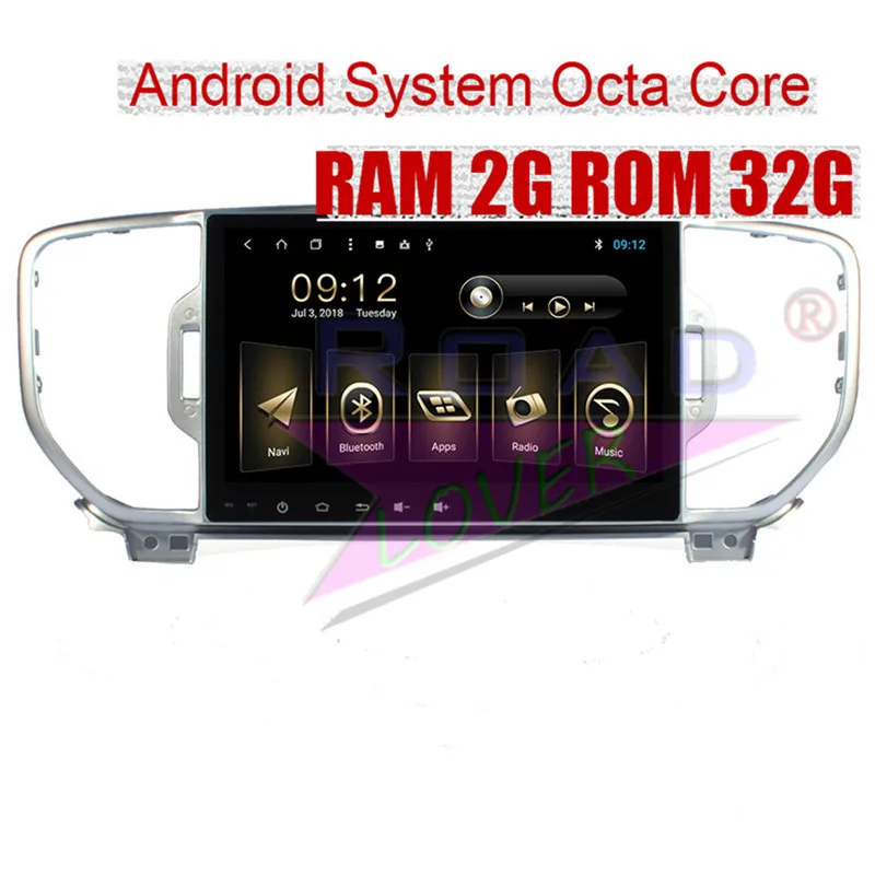 Top Roadlover Android 8.1 Car Multimedia Player Radio For KIA SportageR 2015 Stereo GPS Navigation Autoradio Magnitol 2 Din NO DVD 9