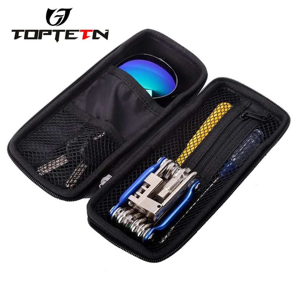 Top TOPTETN Bicycle Tool Bag Road Bike Tool Set Storage Pouch Cycling MTB Tool Kit Pannier Bicicletas Tool Box Pack 5