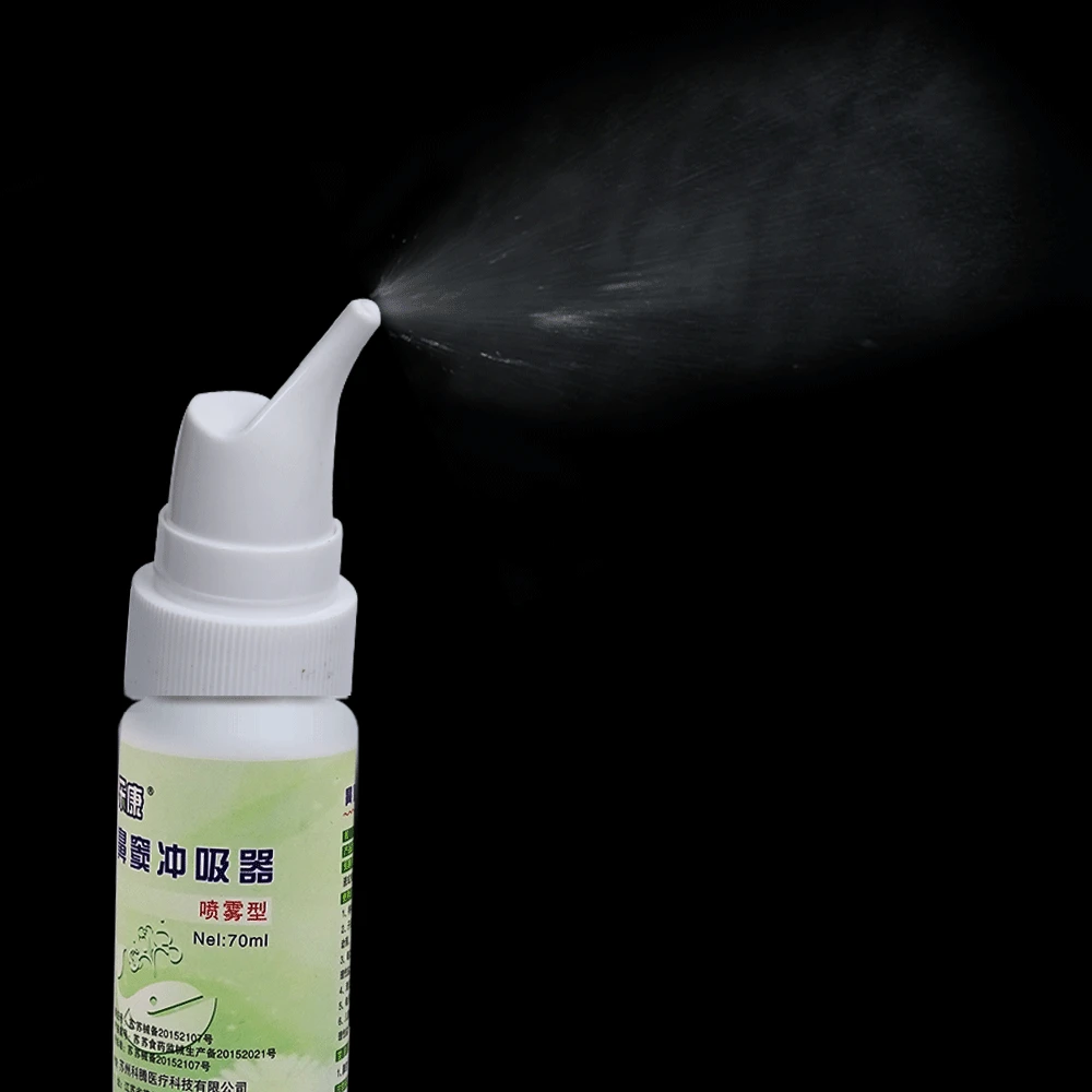 70ML Medical Nose Wash Empty Bottle Nasal Washer Brine Irrigator Cleaning Irrigation Anti Allergic Sterilization for Adult Child