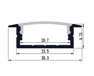 US $535.00 50PCS2m length led strip profile aluminumItem NoLALP20A LED Profile suitable for LED strips up to 20mm width