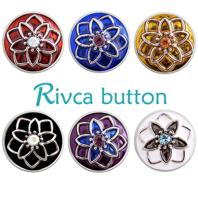 Rivca Snap Button Bracelets For Women 4 Colour Ancient Silver Plating
