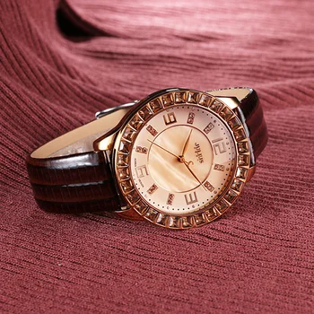 

Top Julius Lady Women's Watch Elegant Rhinestone Fashion Hours Luxury Clock Dress Bracelet Leather Girl Birthday Gift Box