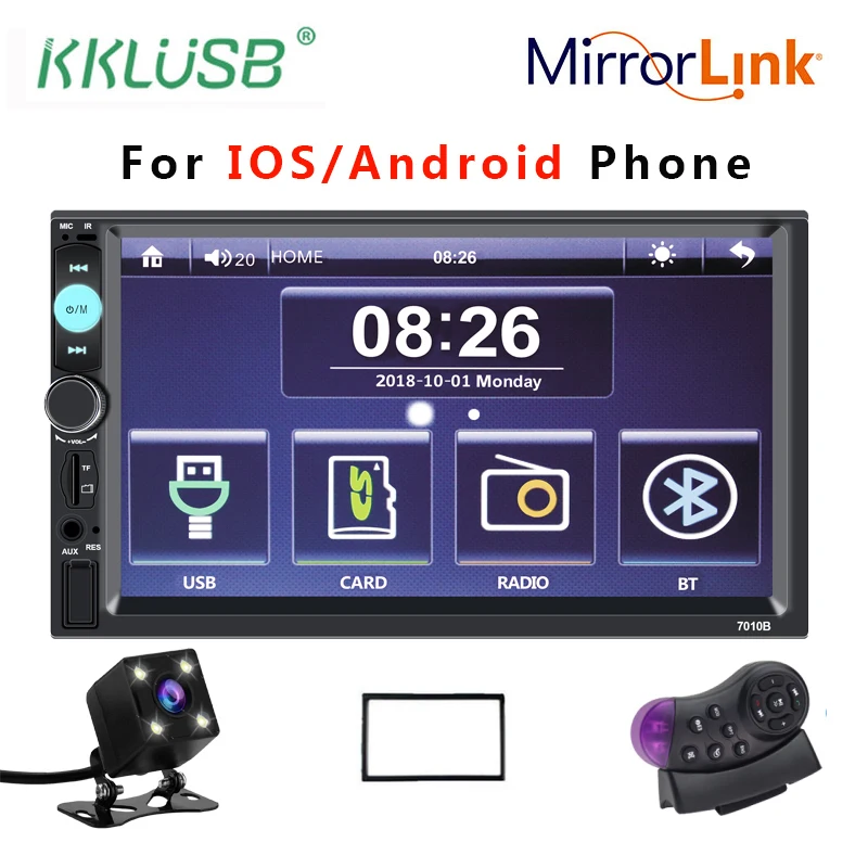 Carplay Центральный Multimidia Android Авто 2din радио автомобиля двойной din ios Зеркало Ссылка