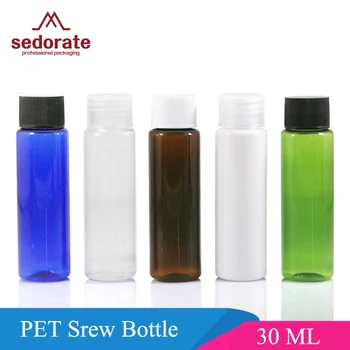 

Sedorate 20 pcs/Lot Plastic Containers For Makeup 30ML PET Bottle With Screw Cap Refillable Bottle For Cosmetic JX039