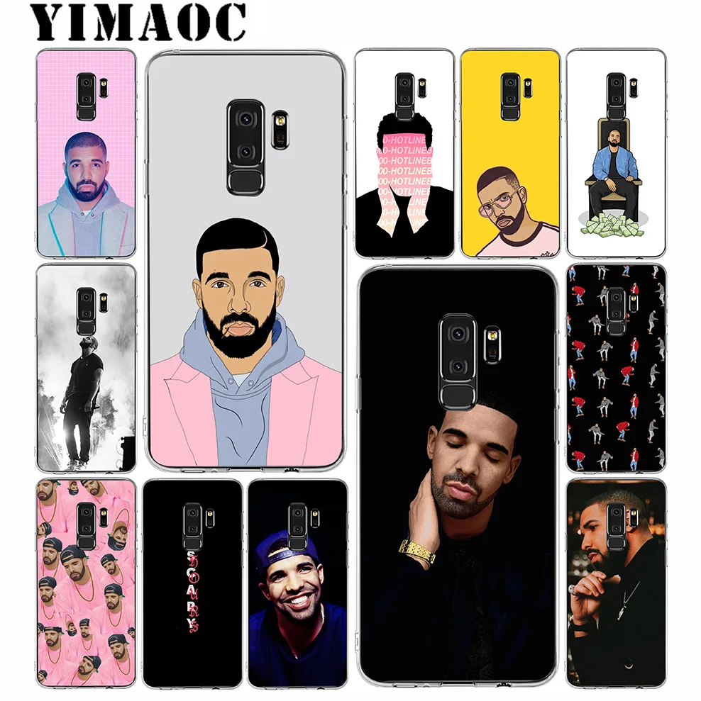 YIMAOC Drake Hotline Bling Soft Silicone Case for Samsung Galaxy S10 S10E S9 S8 Plus S7 S6 Edge &amp Note 9 8 Cover |