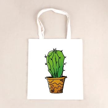 

Drop Shipping Women Tote Handbag 3D Cactus Printed Shopping Bag For School Girls Women Shoulder Bag Messenger Bag BB318