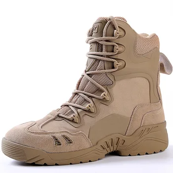 

Winter Autumn Men Military Boots Quality Special Force Tactical Desert Combat Ankle Boats Army Work Shoes Leather Snow Boots
