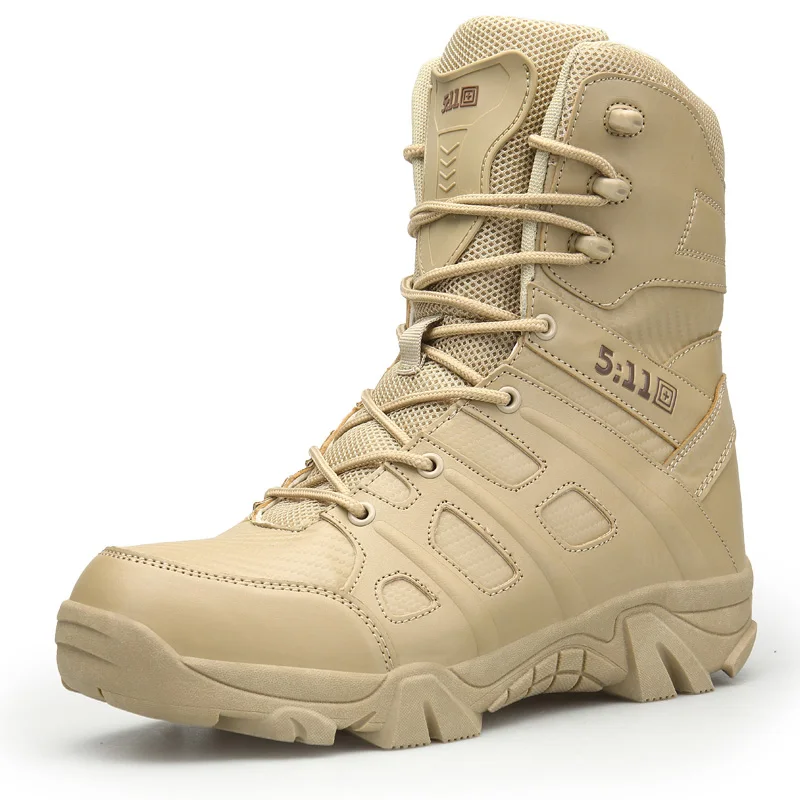 COOLVFATBO; тактические военные ботинки; мужские ботинки-дезерты; армейские ботинки; военные тактические ботинки; Zapatos; мужские ботинки - Цвет: Khaki-067
