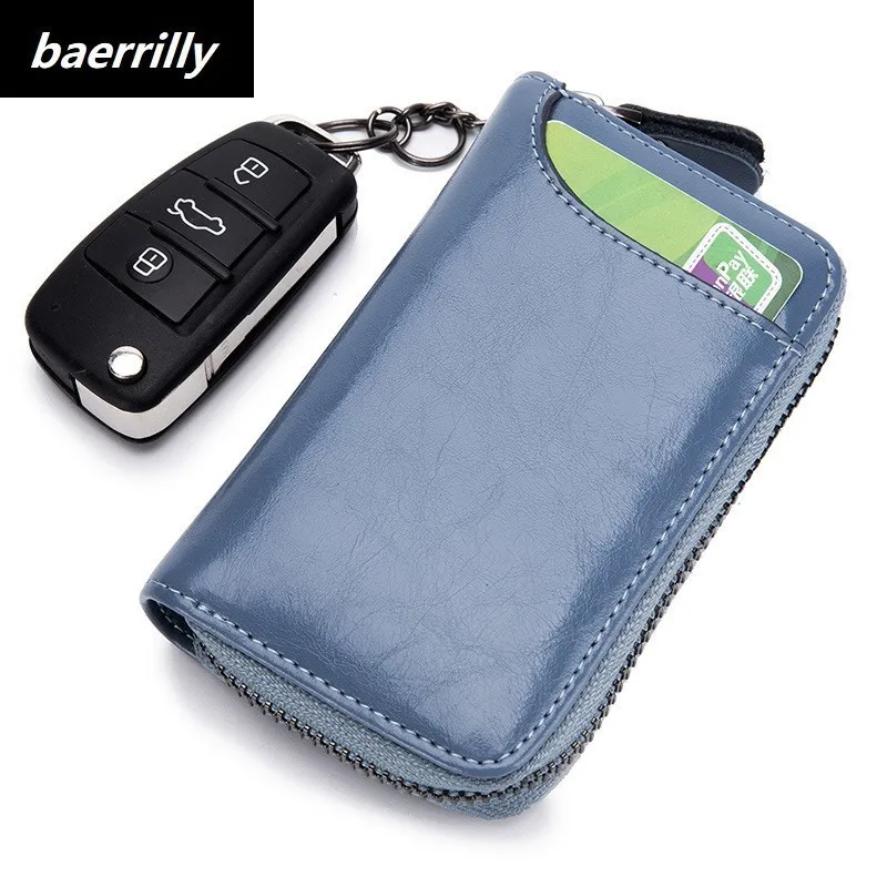 Card Holder Genuine Leather Car Key Case Men Wallet Holder Housekeeper Organizer Keys Chain Zipper Bag Women leather key wallet цена Card Holder Genuine Leather Car Key Case Men Wallet Holder Housekeeper Organizer Keys Chain Zipper Bag Women leather key wallet цены онлайн
