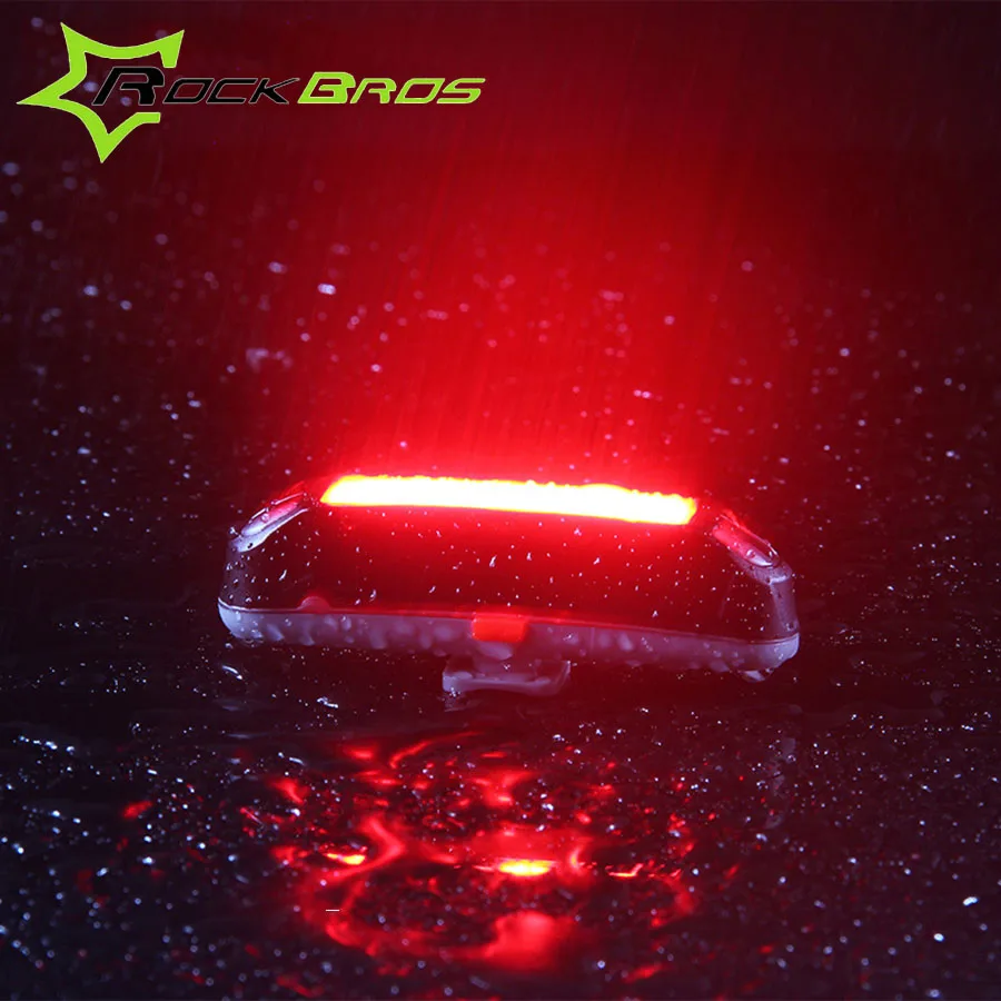 ROCKBROS велосипедный светильник водонепроницаемый задний фонарь USB Перезаряжаемый