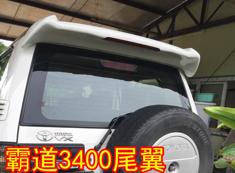 Для Toyota Prado FJ90 3400 спойлер Автомобильный задний крыло декоративные светодиодные лампочки стиль ABS пластиковый Неокрашенный задний праймер спойлер на багажник