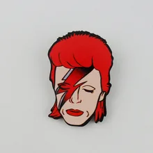 Desenhos animados anime figura david bowie pino distintivo broche