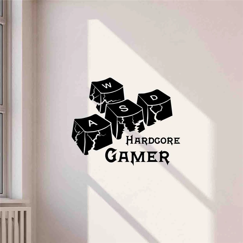 Gaming Controller Gamer Ideas Vinyl Sticker Living Room Playroom Home Bedroom Wall Decals Home Decor Wall Sticker D348