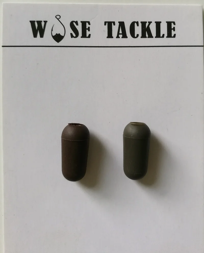 

10PCS Wise Tackle Knot Protector A Green/Brown for Carp Fishing Tackles