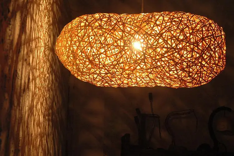 Bird S Nest Art Lighting Bamboo Weaving Droplight Pendant Bird S Nest Art Lighting Bamboo Weaving Droplight Pendant