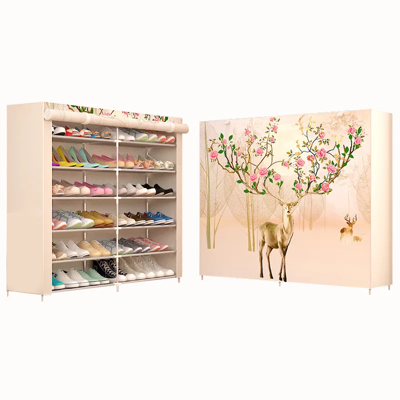 دولاب أحذية بسيطة متعددة قصة المنزلية الجمعية عنبر يشمل الغبار واقية بهو قاعة خزانة خذاء طوي