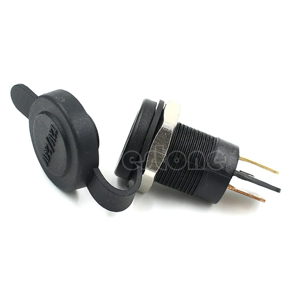 12V пробки прикуривателя Мощность розетка автомобили мотоцикл черный|cigarette lighter