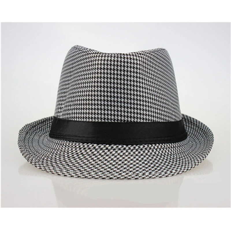 Mens plaid fedora hats Clearance