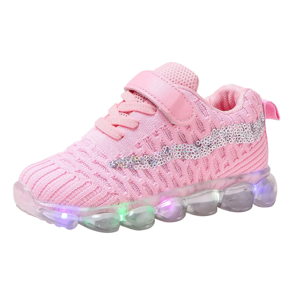 

SAGACE Led Light Shoes Children Girl Kids Luminous Sport Run Sneakers Sport Outdoor Shoes Casual Led Light Shoes Children