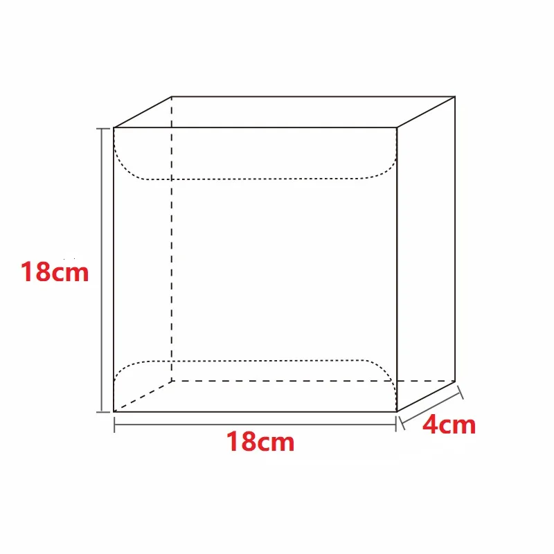 18184cm Cupcake Box Clear PVC Transparent Plastic Cake Boxes Wedding Party Gift Box And Cake Packaging box storage event&party (2)